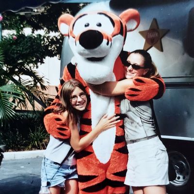 Raised on Disney - my little sister and I at the Millenium celebration in 2000